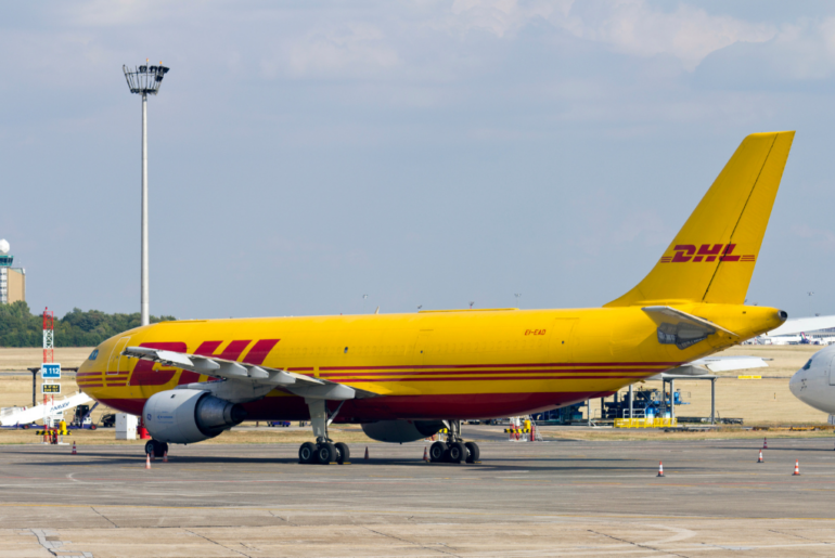 DHL plane for cargo deliveries