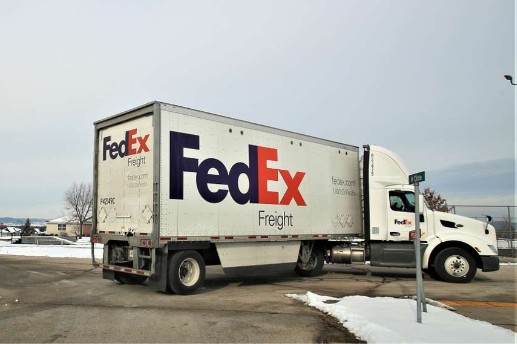 FedEx freight delivery truck